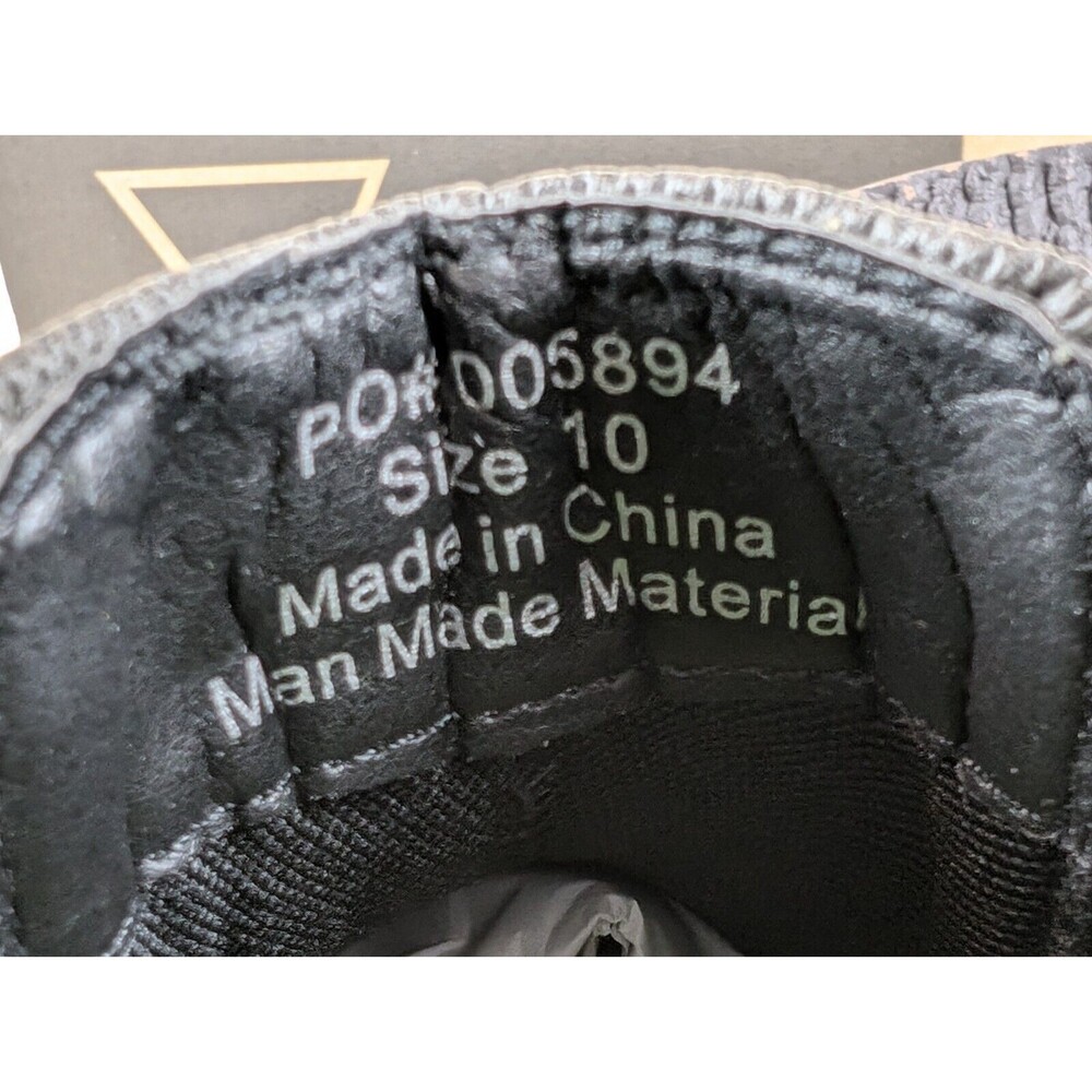 Vance Co Boots Mens 10 Wide Lancaster Chelsea Black Ankle Top Casual Shoes NEW - Picture 8 of 11